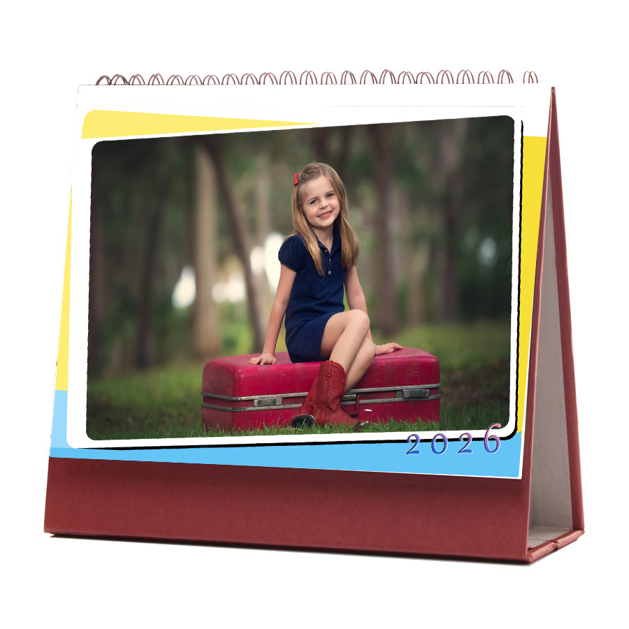 6X8桌曆 / 簡約白底